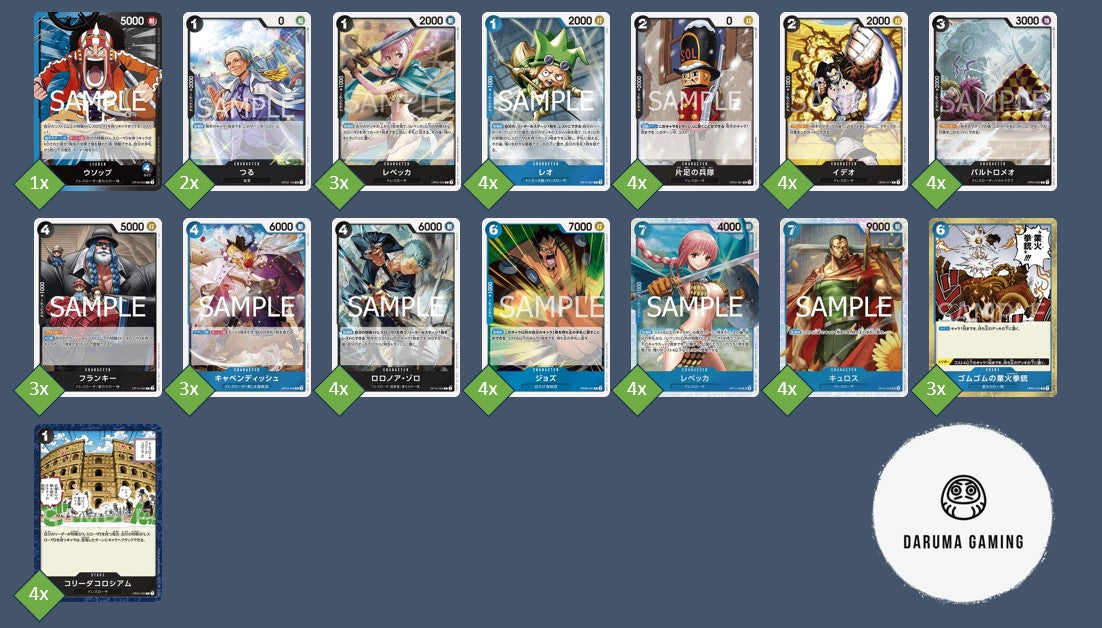 OP10 - Blue Black - Usopp Pre-Made Deck (Japanese)