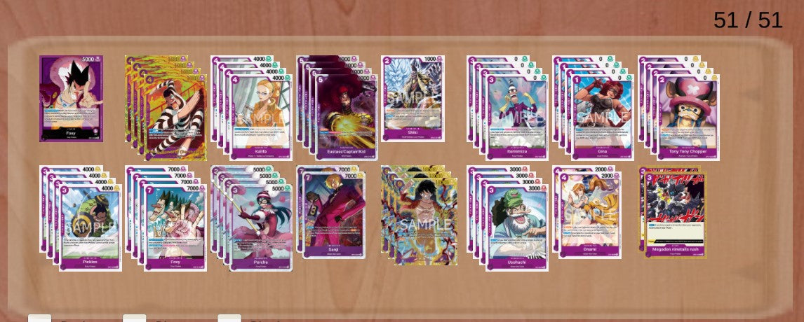OP07 - Purple - Foxy Pre-Made Deck (Japanese)