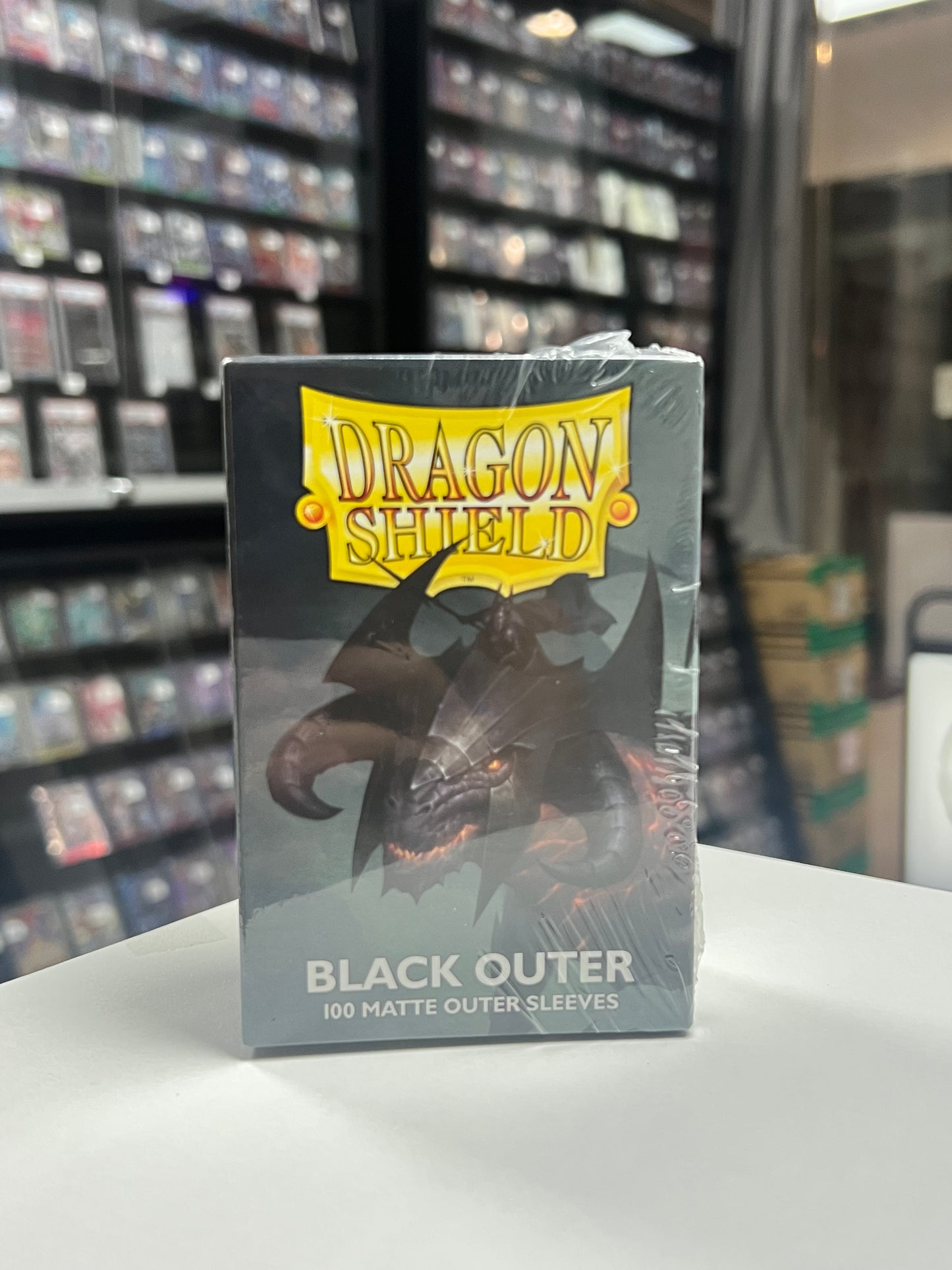 Dragon Shield Matte Black Outer Sleeves (100 Sleeves)