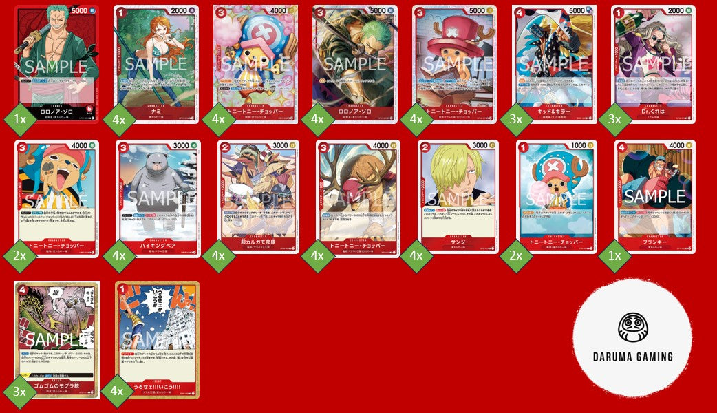 OP01 - Red - Zoro Pre-Made Deck (Japanese)