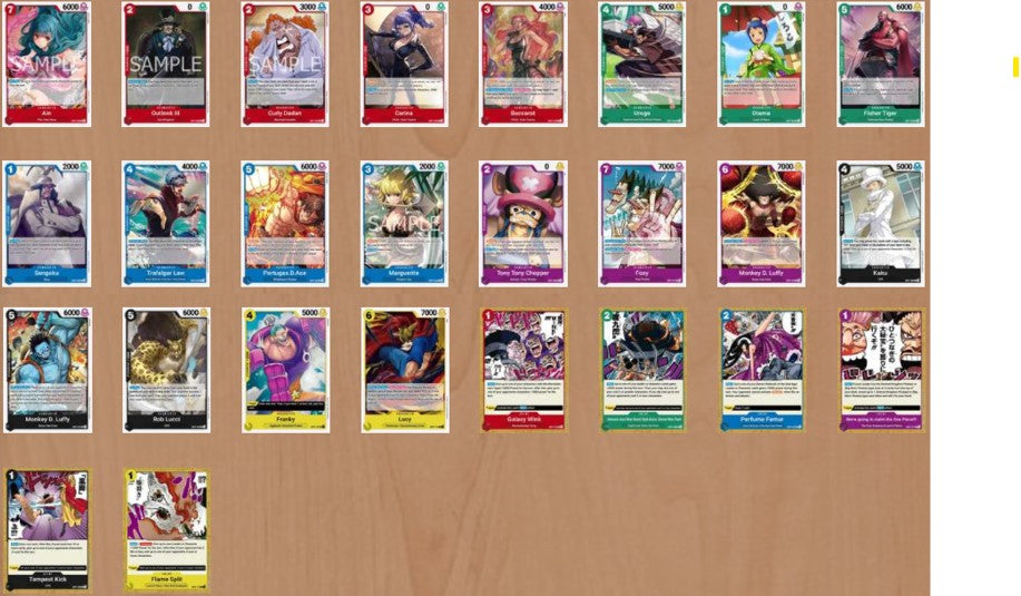 OP07 All Rares (Playset of each) - Japanese