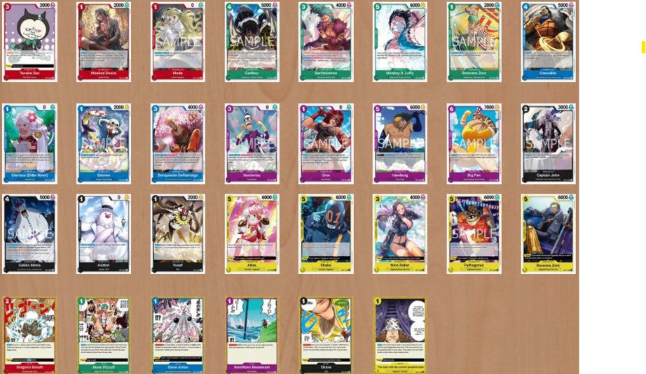 OP07 All Uncommon (Playset of each) - Japanese