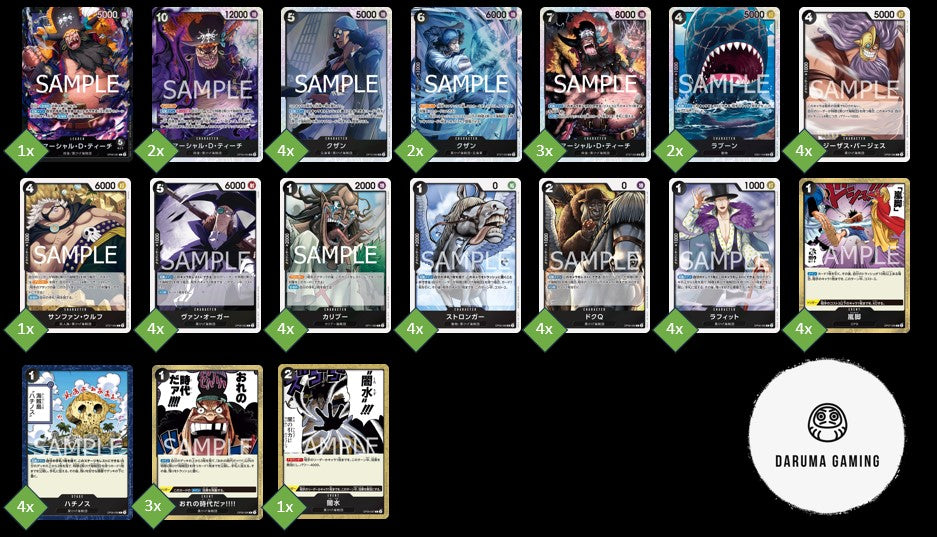 OP09 - Black - Blackbeard Pre-Made Deck (Japanese)