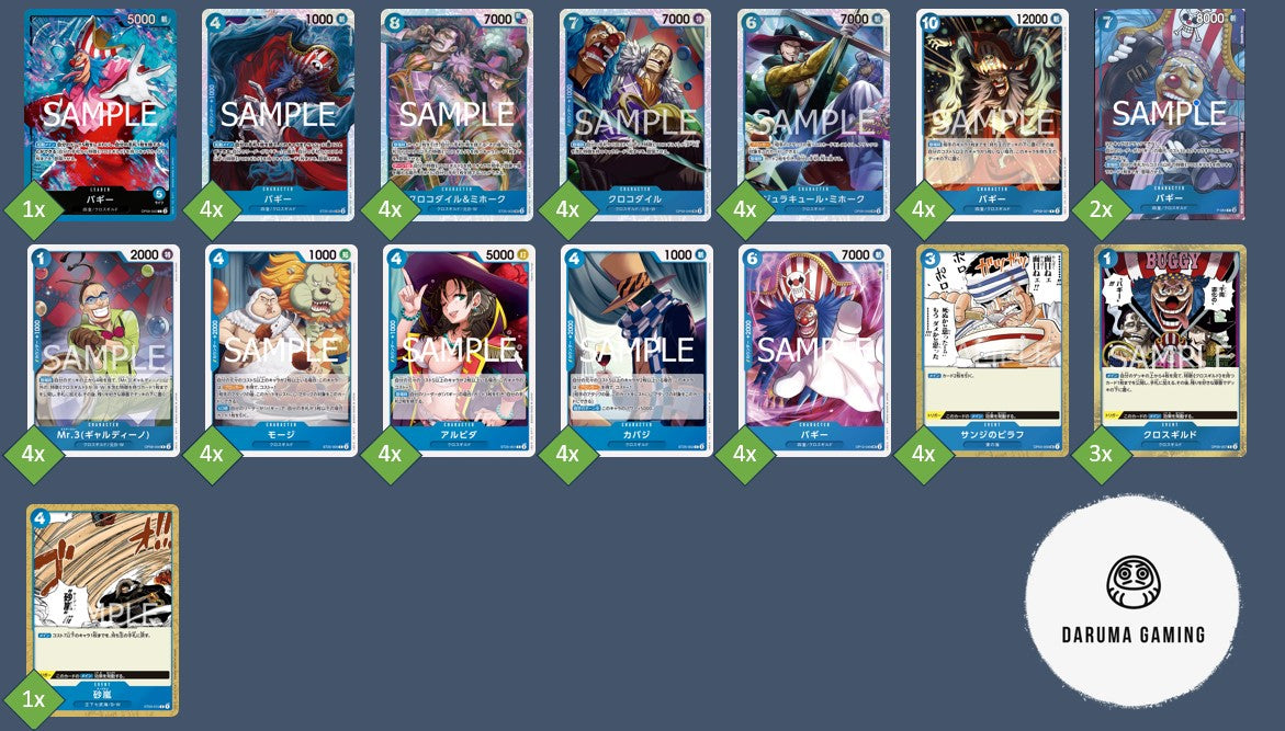OP09 - Blue - Buggy Pre-Made Deck (Japanese)