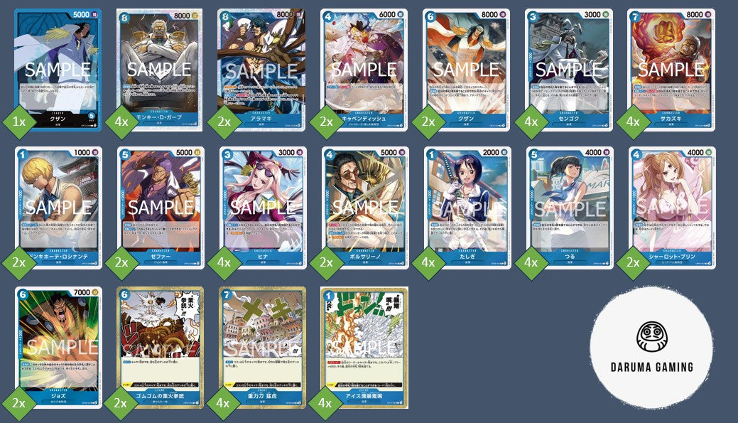 OP12 - Blue - Kuzan Pre-Made Deck (Japanese)