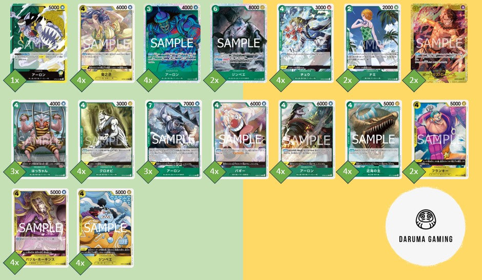 OP3 - Green Yellow - Arlong Pre-Made Deck (Japanese)