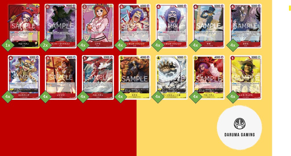 OP5 - Red Yellow - Belo Betty Pre-Made Deck (Japanese)