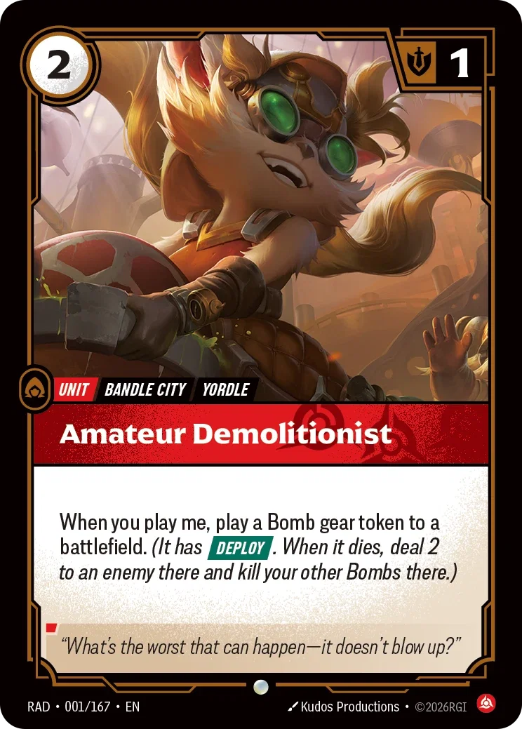 Amateur Demolitionist RAD-001/167 Riftbound Radiance