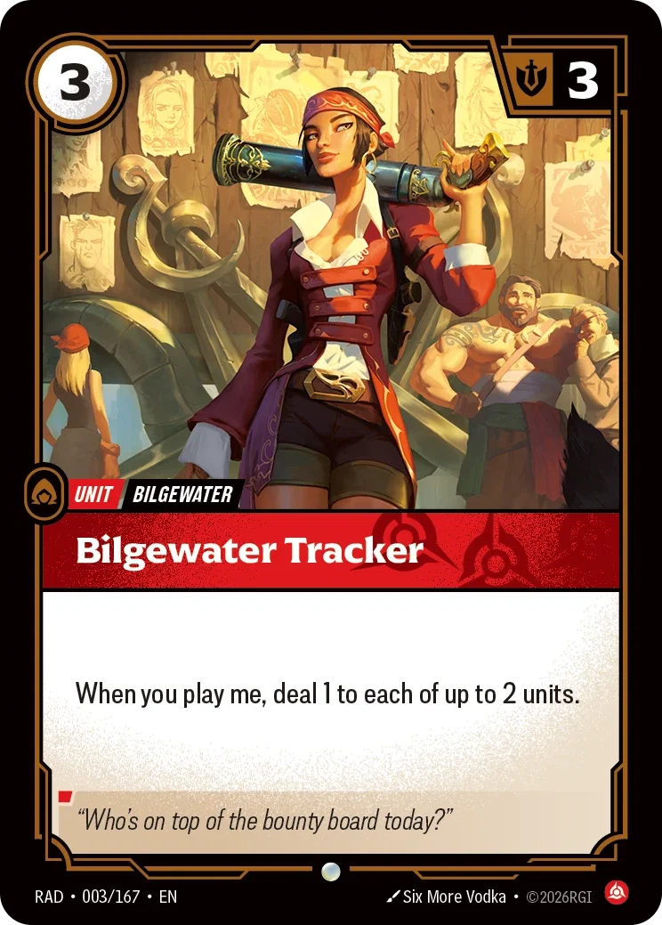 Bilgewater Tracker (Foiled) RAD-003/167 (Foiled) Riftbound Radiance