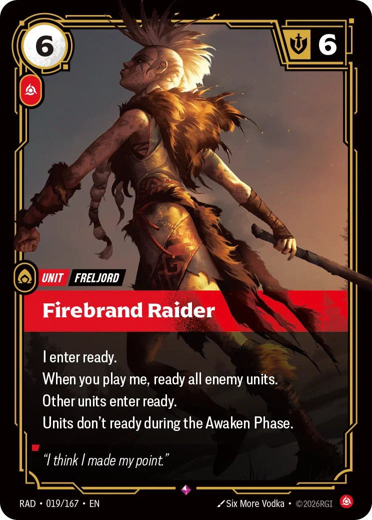 Firebrand Raider RAD-019/167 Riftbound Radiance