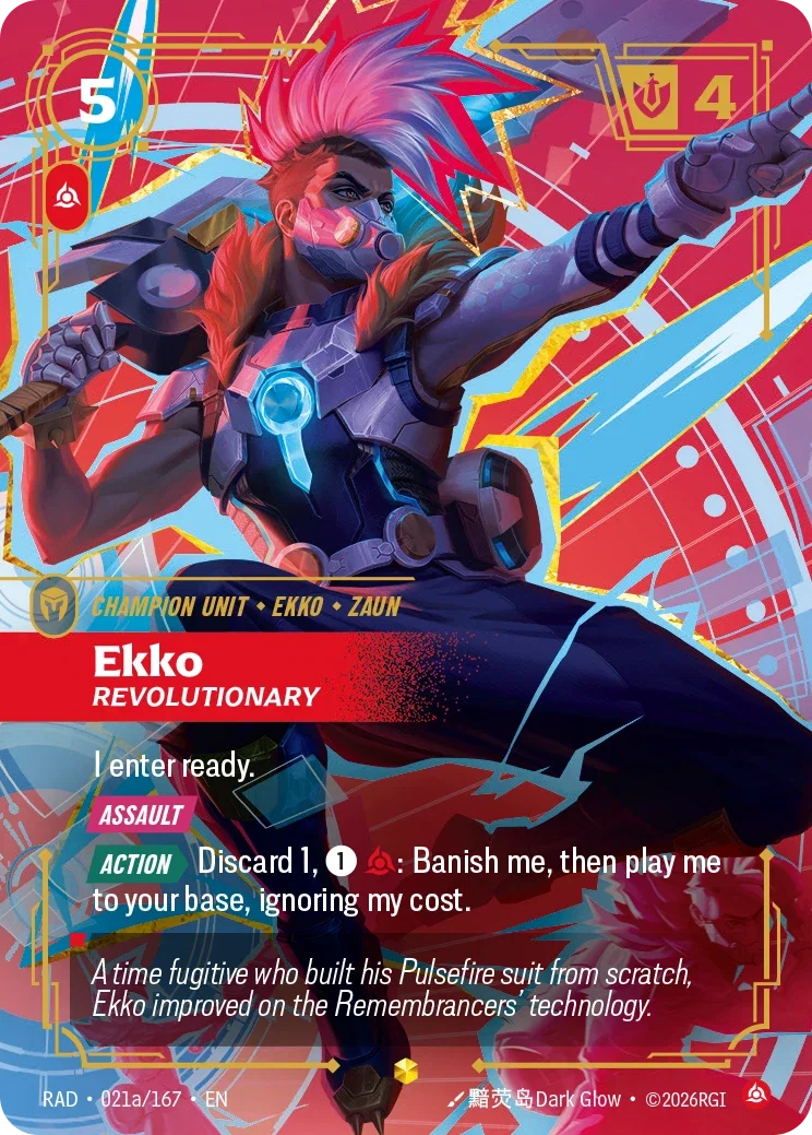 Ekko, Revolutionary RAD-021A/167 Riftbound Radiance