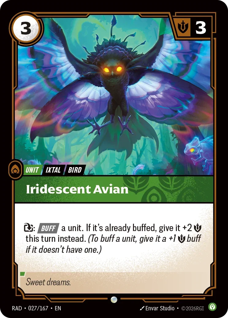 Iridescent Avian (Foiled) RAD-027/167 (Foiled) Riftbound Radiance