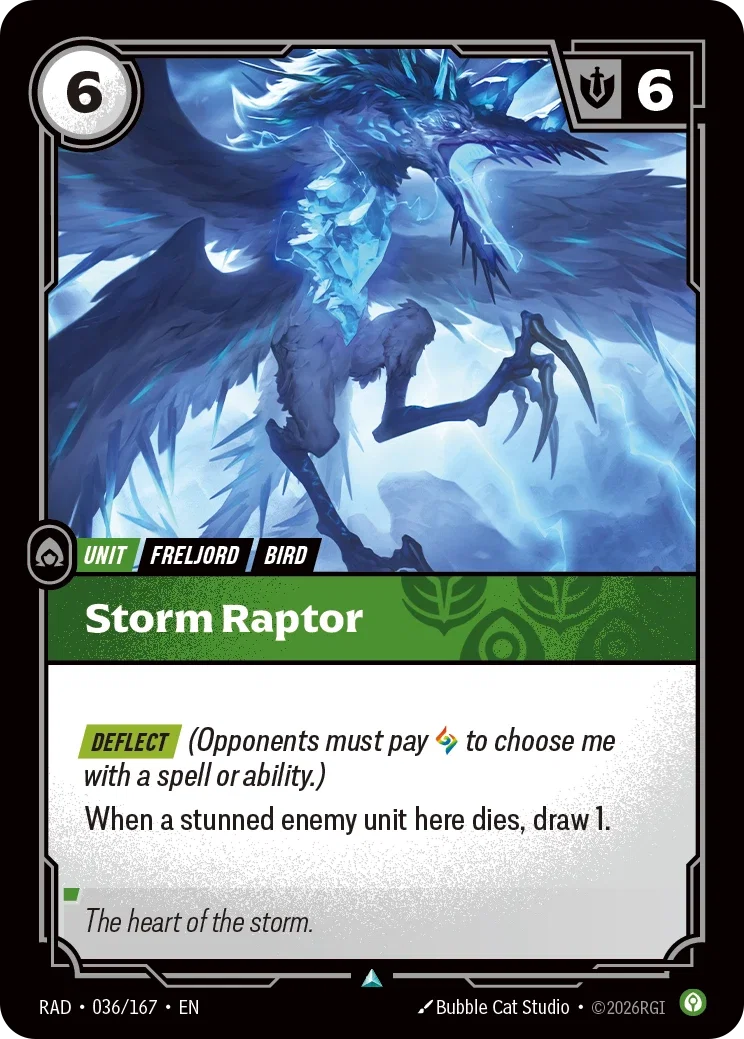 Storm Raptor (Foiled) RAD-036/167 (Foiled) Riftbound Radiance