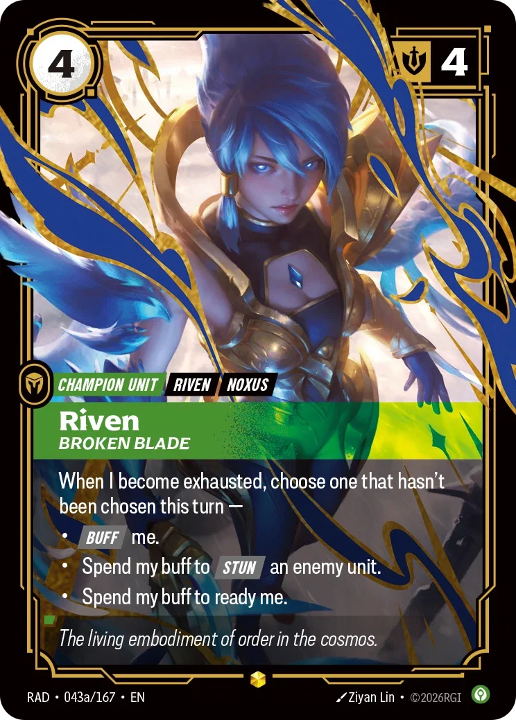 Riven, Broken Blade RAD-043A/167 Riftbound Radiance