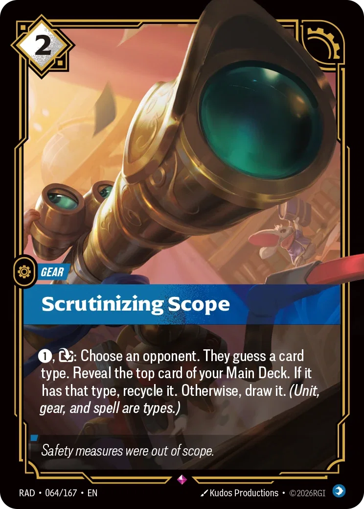 Scrutinizing Scope RAD-064/167 Riftbound Radiance
