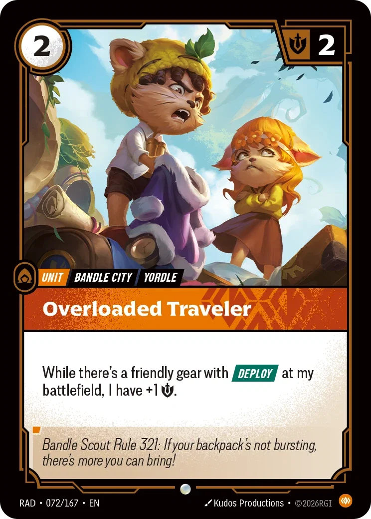Overloaded Traveler (Foiled) RAD-072/167 (Foiled) Riftbound Radiance