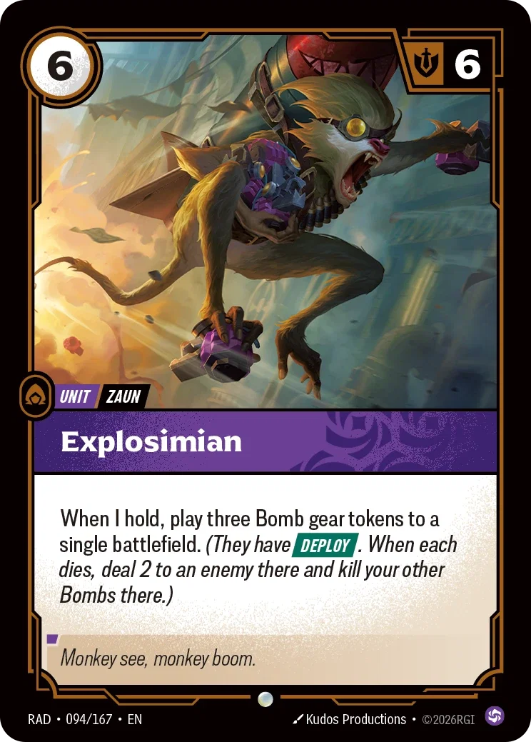 Explosimian (Foiled) RAD-094/167 (Foiled) Riftbound Radiance