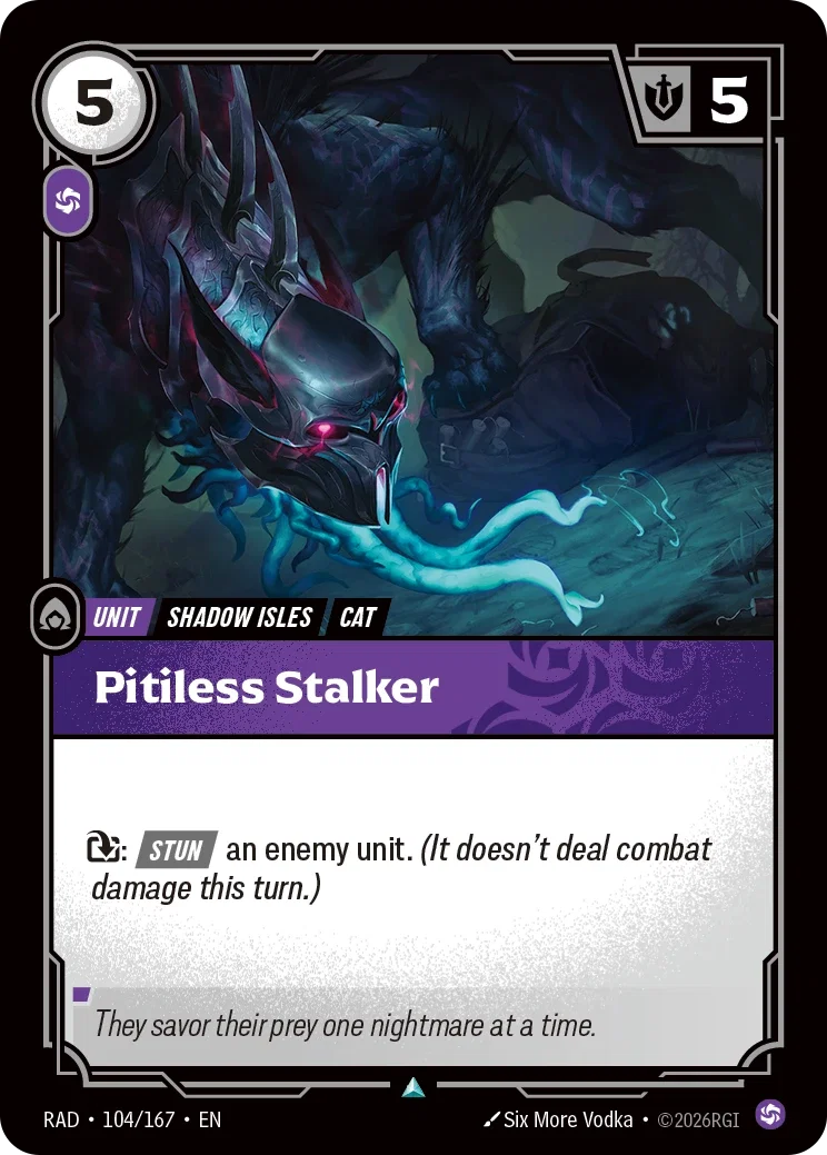 Pitiless Stalker (Foiled) RAD-104/167 (Foiled) Riftbound Radiance