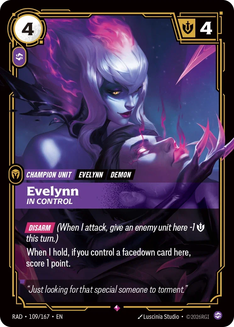 Evelynn, In Control RAD-109/167 Riftbound Radiance