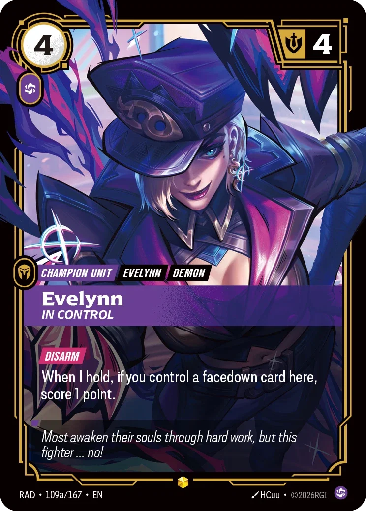 Evelynn, In Control RAD-109A/167 Riftbound Radiance