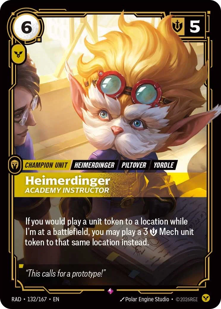 Heimerdinger, Academy Instructor RAD-132/167 Riftbound Radiance