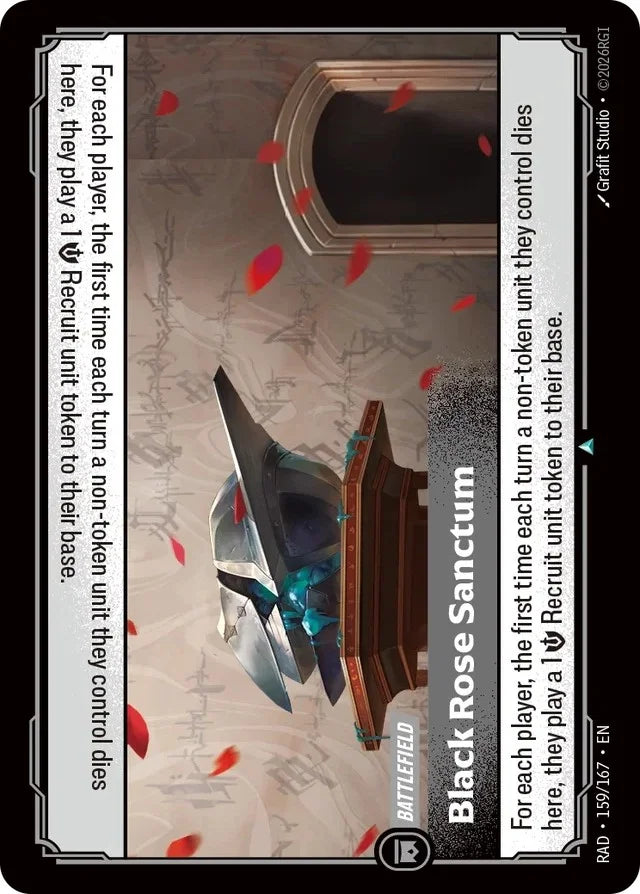 Black Rose Sanctum (Foiled) RAD-159/167 (Foiled) Riftbound Radiance