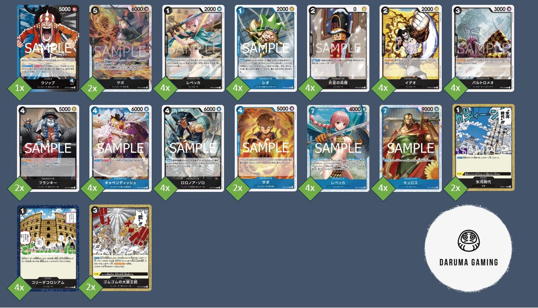 OP10 - Blue Black - Usopp Pre-Made Deck (Japanese)