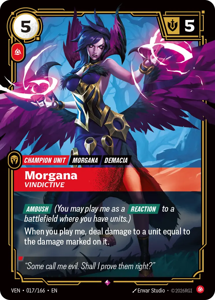 Morgana, Vindictive VEN-017/166 Riftbound Vendetta