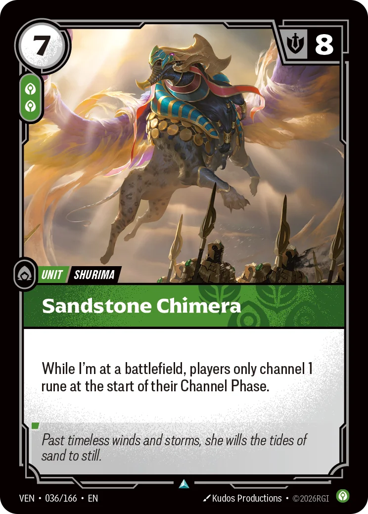 Sandstone Chimera VEN-036/166 (Foiled) Riftbound Vendetta