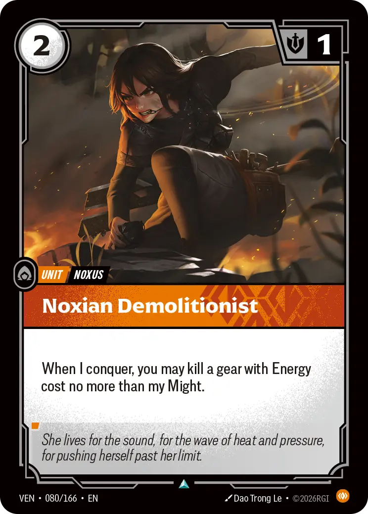 Noxian Demolitionist VEN-080/166 (Foiled) Riftbound Vendetta
