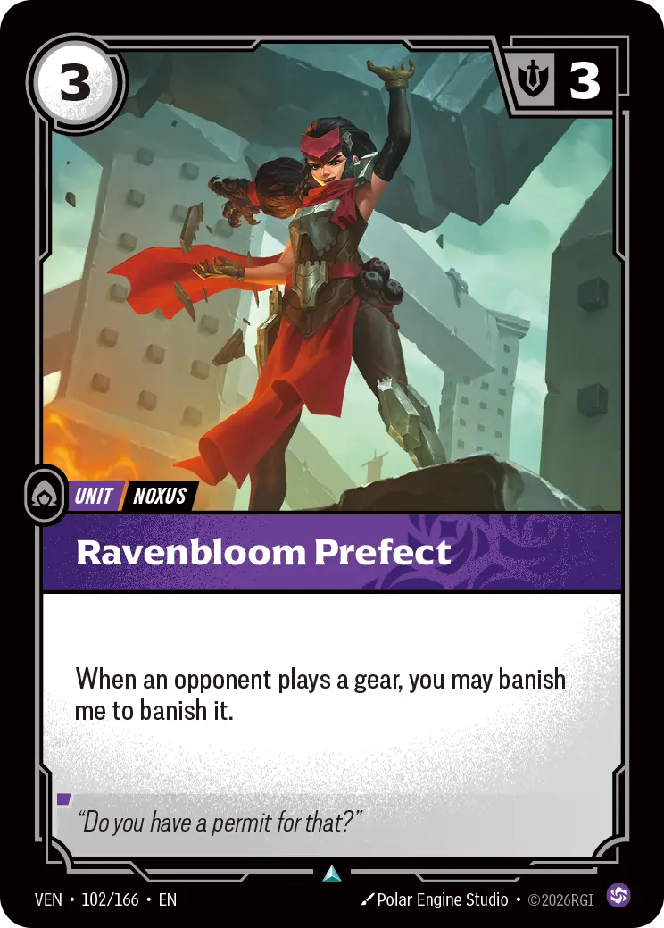 Ravenbloom Prefect VEN-102/166 (Foiled) Riftbound Vendetta