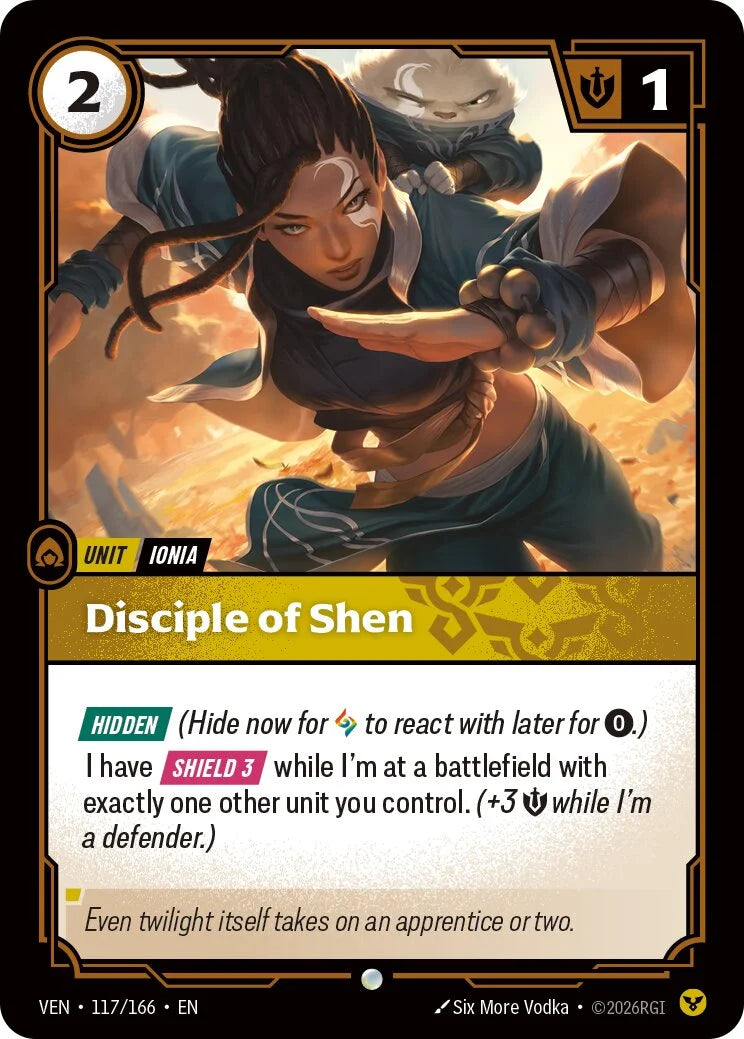 Disciple of Shen VEN-117/166 Riftbound Vendetta