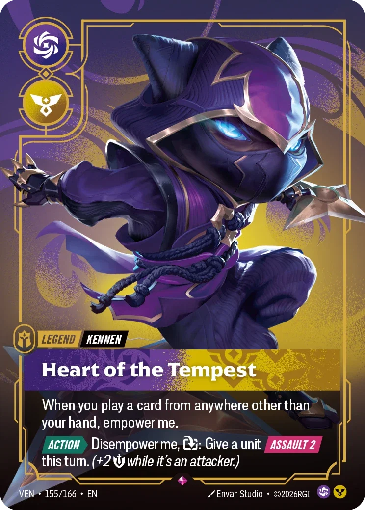 Kennen, Heart of the Tempest VEN-155/166 Riftbound Vendetta