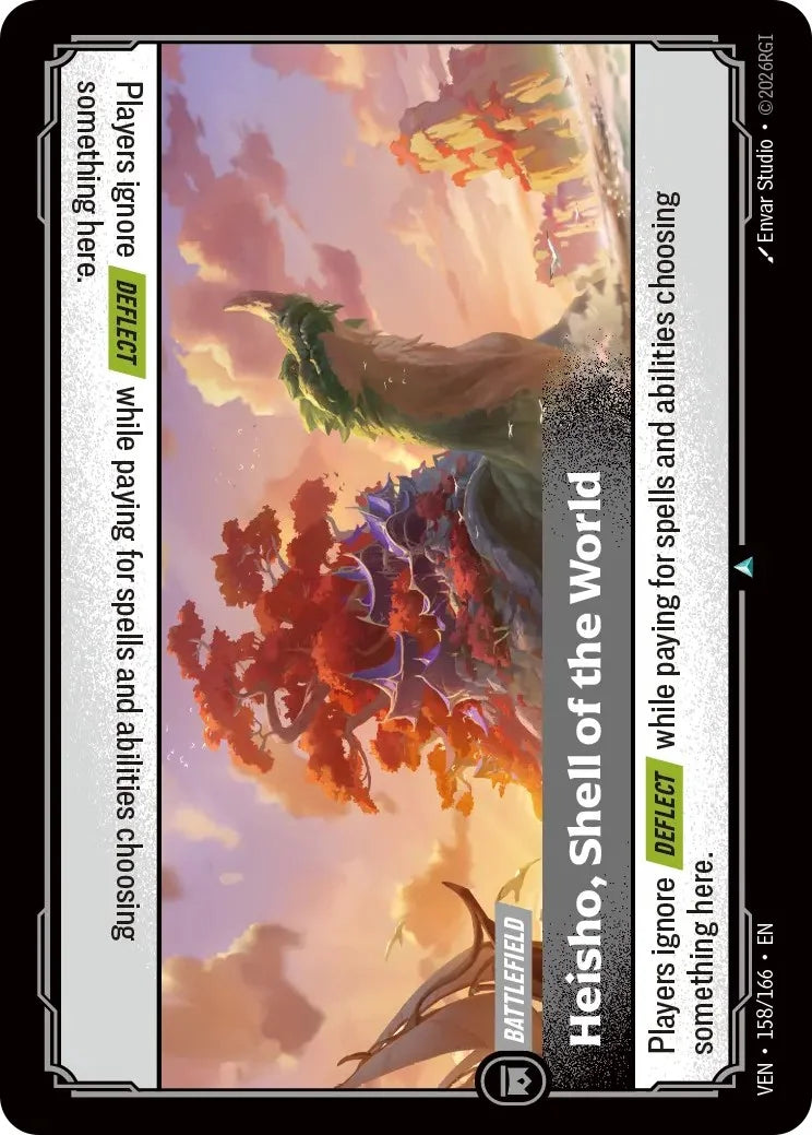 Heisho, Shell of the World VEN-158/166 (Foiled) Riftbound Vendetta