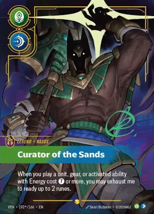 Nasus, Curator of the Sands VEN-192*/166 Riftbound Vendetta