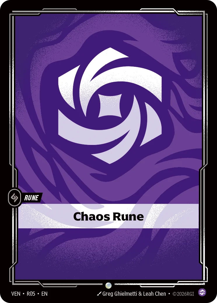 Chaos Rune VEN-R05 Riftbound Vendetta