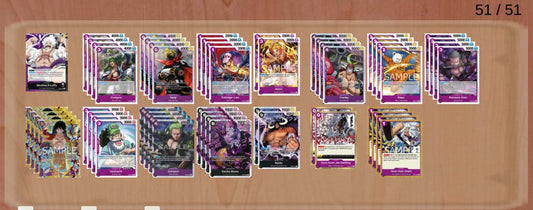 OP09 Black Purple Luffy Pre-Made Deck