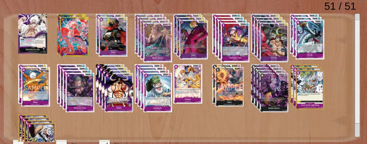 OP09 Black Purple Luffy Pre-Made Deck (Japanese)