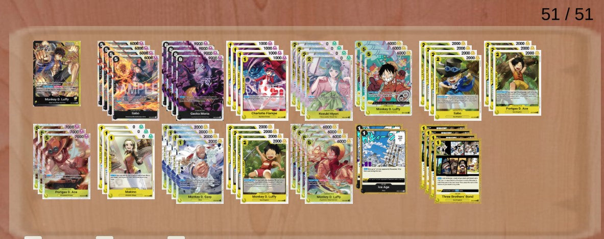 ST13 Black Yellow Luffy Pre-Made Deck (Japanese)