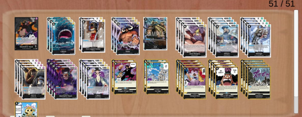 OP09 Blackbeard Pre-Made Deck