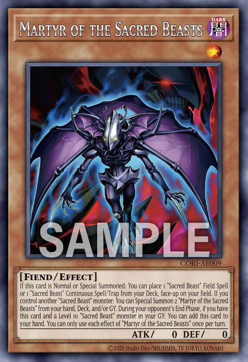 Martyr of the Sacred Beasts - CORI AE009 (R) - Rare
