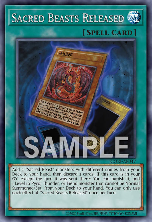 Sacred Beasts Released - CORI AE047 (R) - Rare