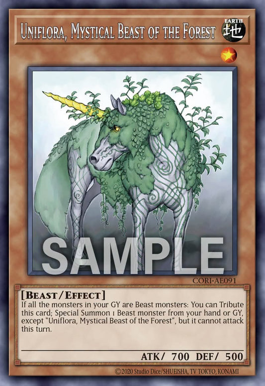 Uniflora, Mystical Beast of the Forest - CORI AE091 (R) - Rare