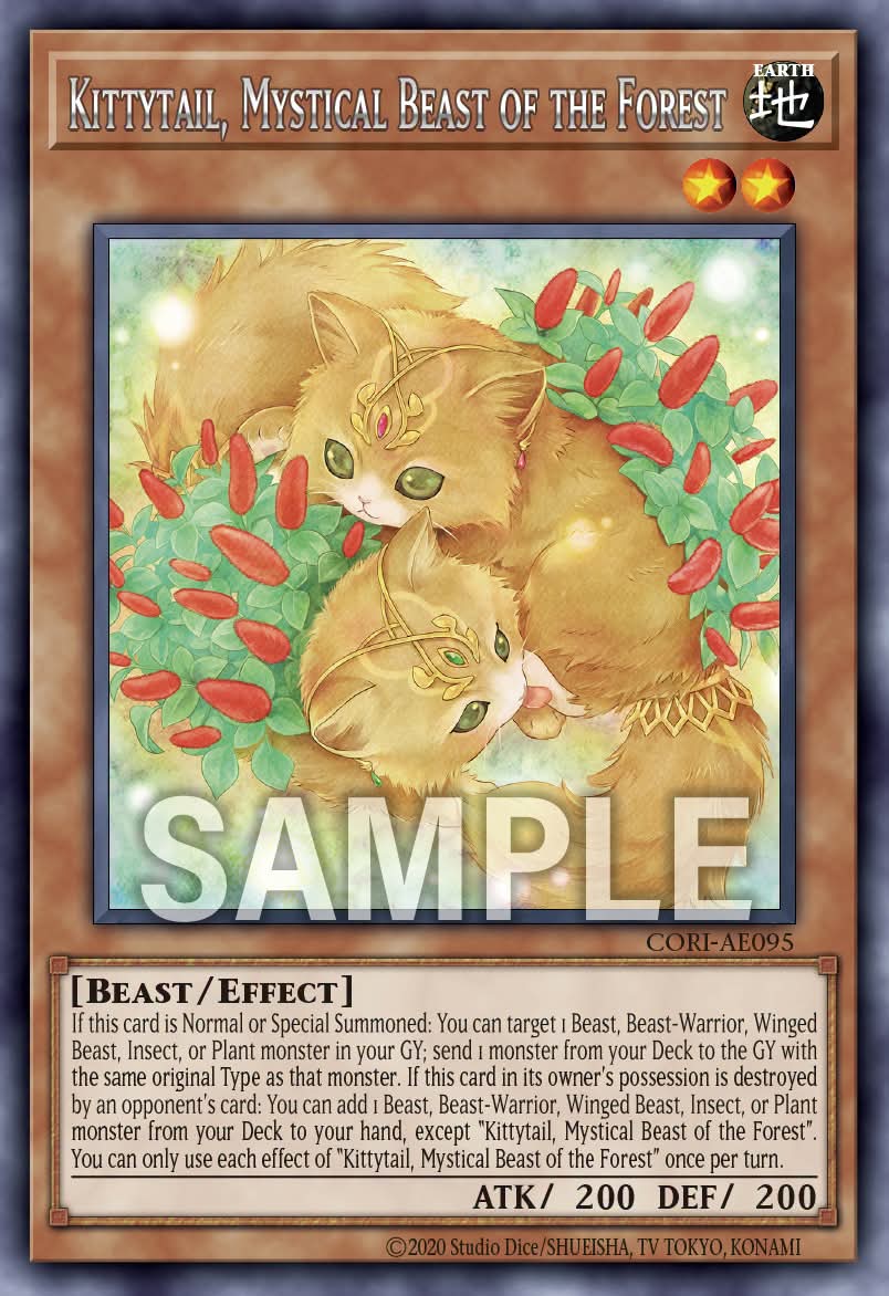 Kittytail, Mystical Beast of the Forest - CORI AE095 (R) - Rare