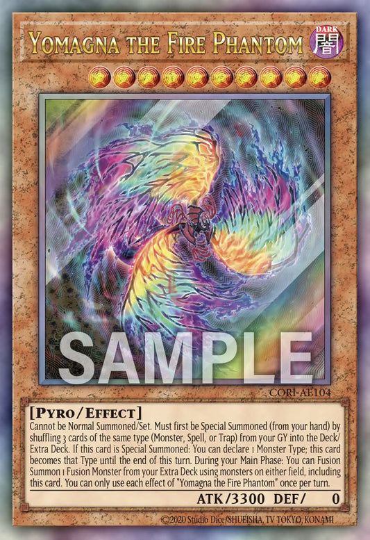 Yomagna the Fire Phantom - CORI AE104 (PSE) - Prismatic Secret Rare