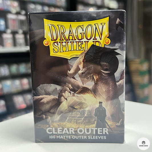 Dragon Shield Matte Clear Outer Sleeves (100 Sleeves)