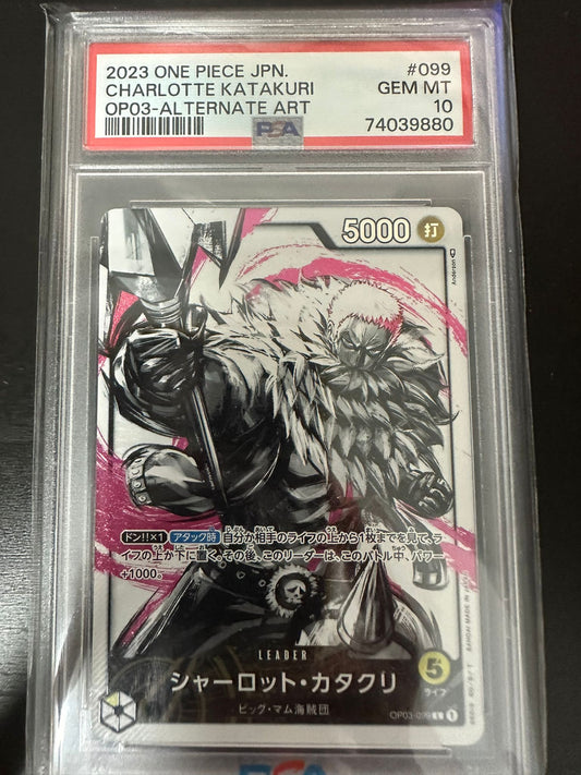 PSA 10 OP03-99 Katakuri Leader (AA)