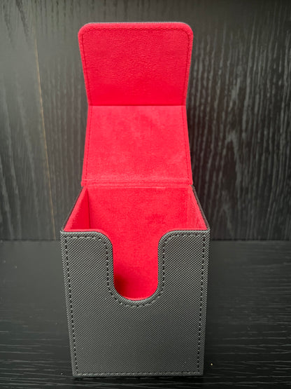 HUIZHIBAO PU Leather TCG Card Storage Deck Box – 80 × 78 × 104mm
