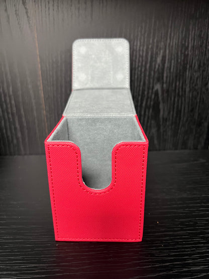 HUIZHIBAO PU Leather TCG Card Storage Deck Box – 80 × 78 × 104mm