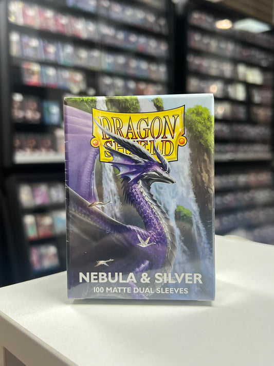 Dragon Shield Nebula & Silver Matte Dual Sleeves (100 Sleeves)